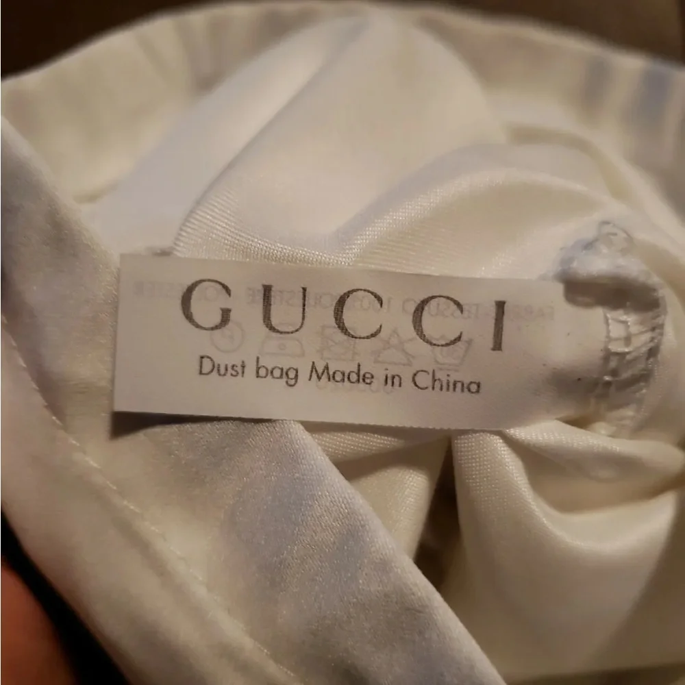 Gucci White Drawstring Dust Bag 17.5